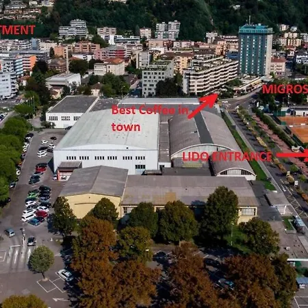 Lido: Modern 2-bedroom With Gourmet Kitchen Apartment Lugano